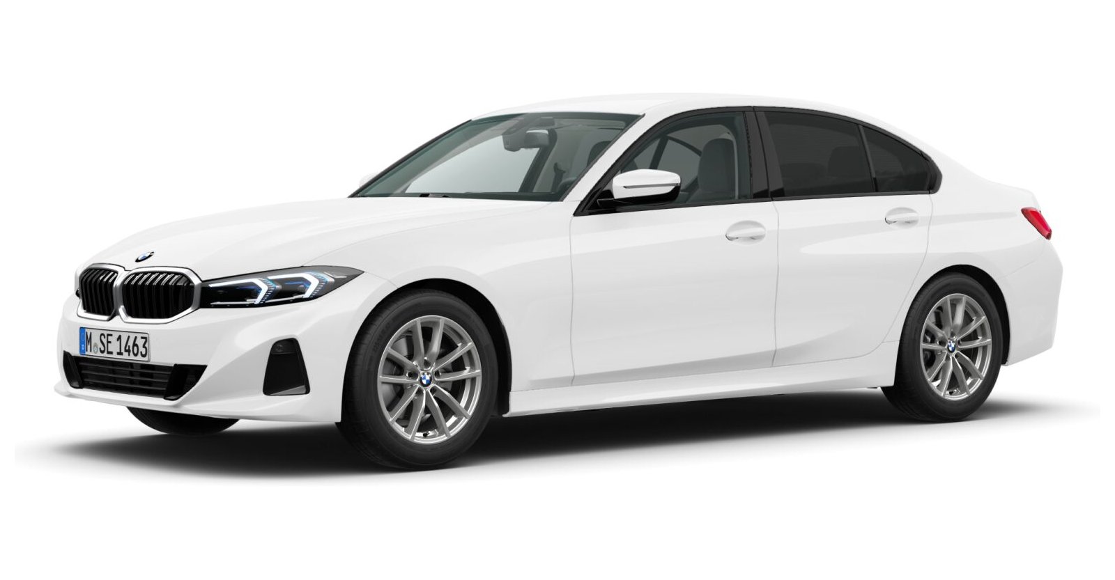 BMW BMW 3er in Weiß von vorne