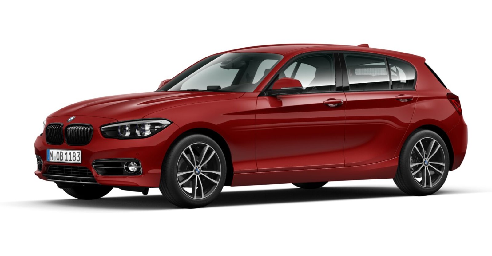 BMW BMW 1er in Rot von vorne BMW BMW 1er in Rot von vorne