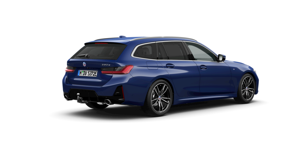 BMW BMW 3er in Blau von hinten BMW BMW 3er in Blau von hinten