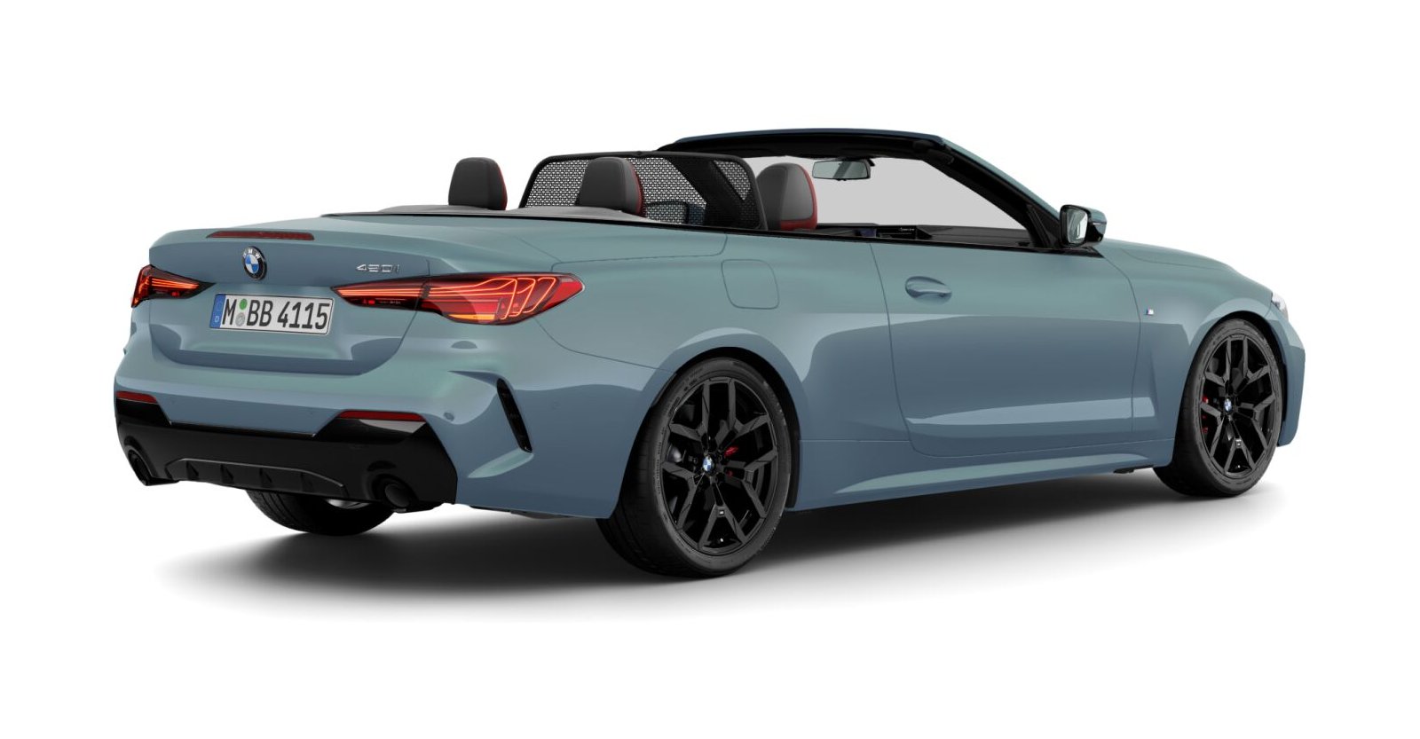 BMW BMW 4er in Grün von hinten