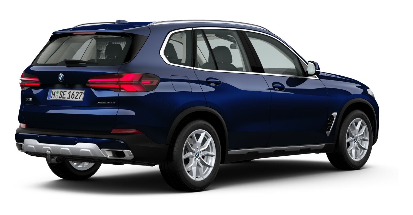BMW BMW X in Blau von hinten BMW BMW X in Blau von hinten