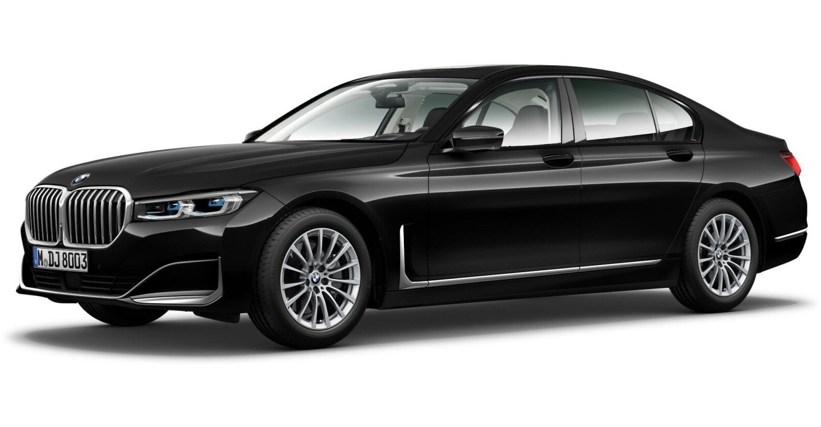 BMW BMW 7er in Schwarz von vorne BMW BMW 7er in Schwarz von vorne