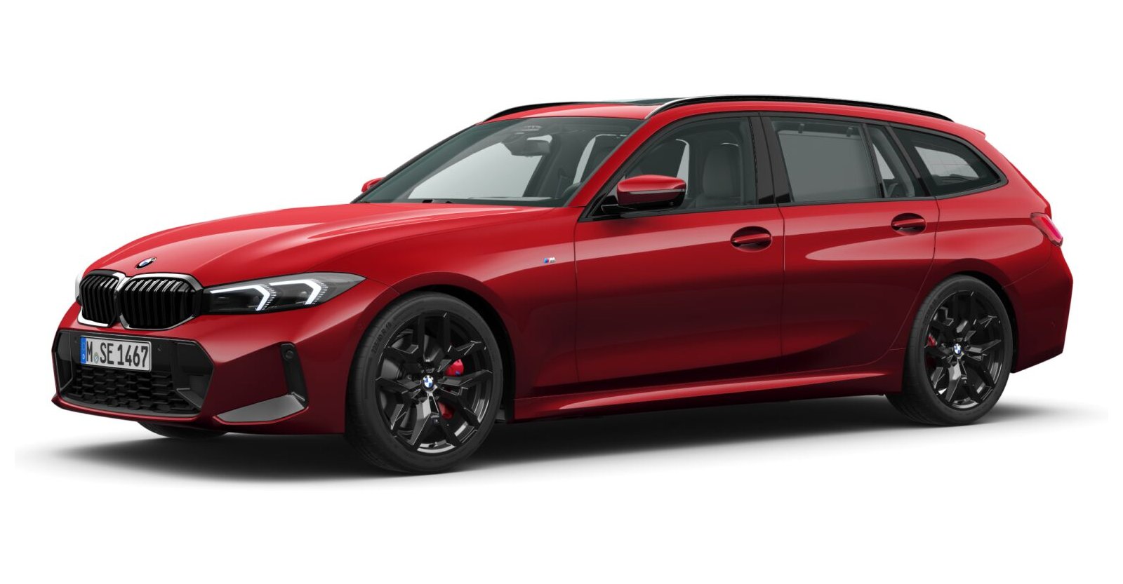 BMW BMW 3er in Rot von vorne
