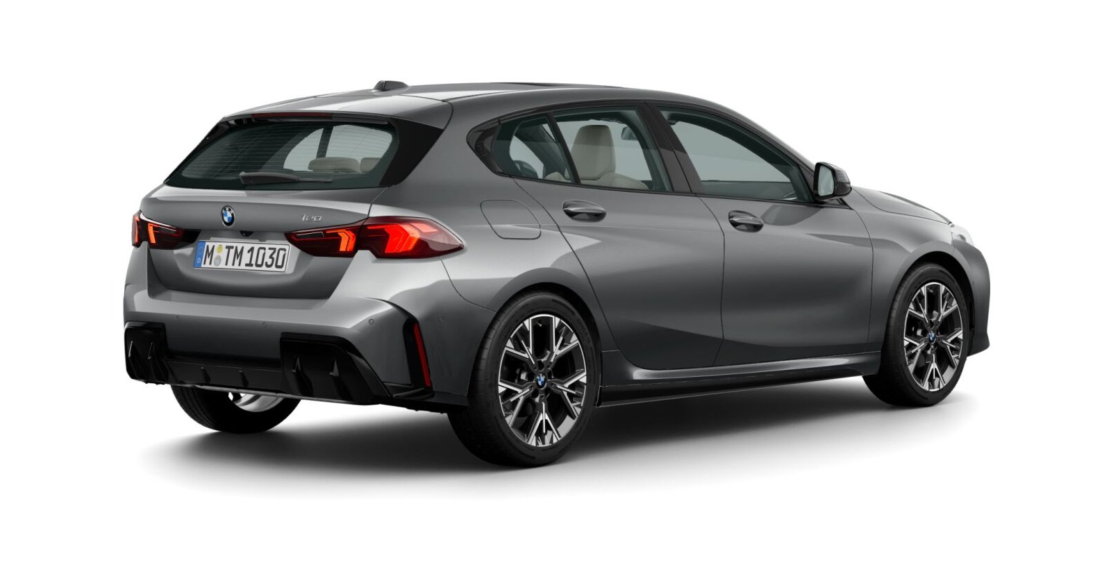 BMW BMW 1er in Grau von hinten BMW BMW 1er in Grau von hinten