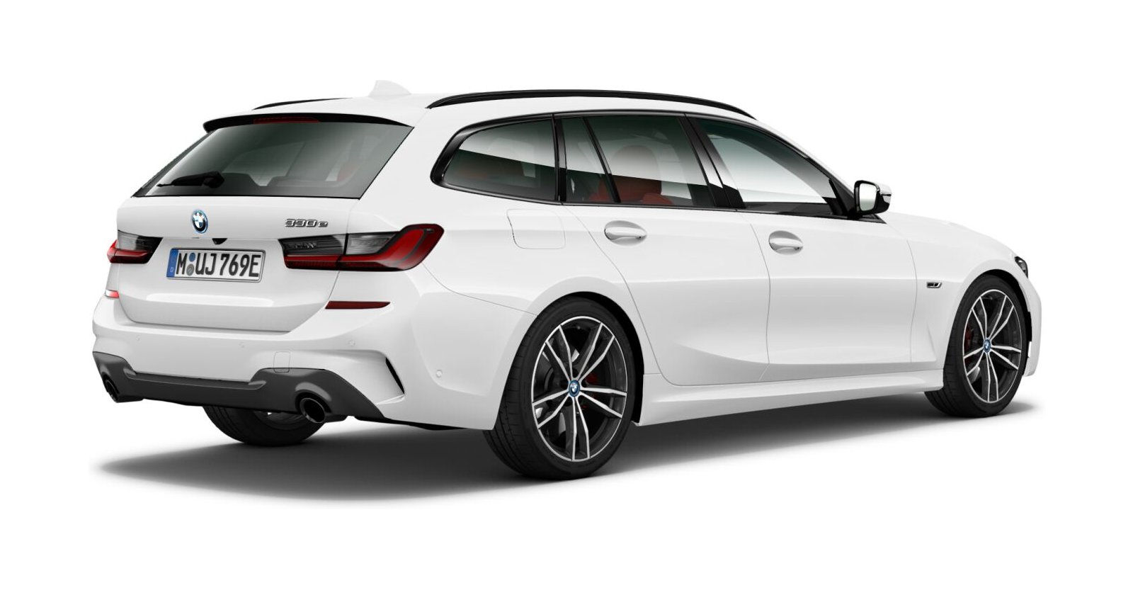 BMW BMW 3er in Weiß von hinten