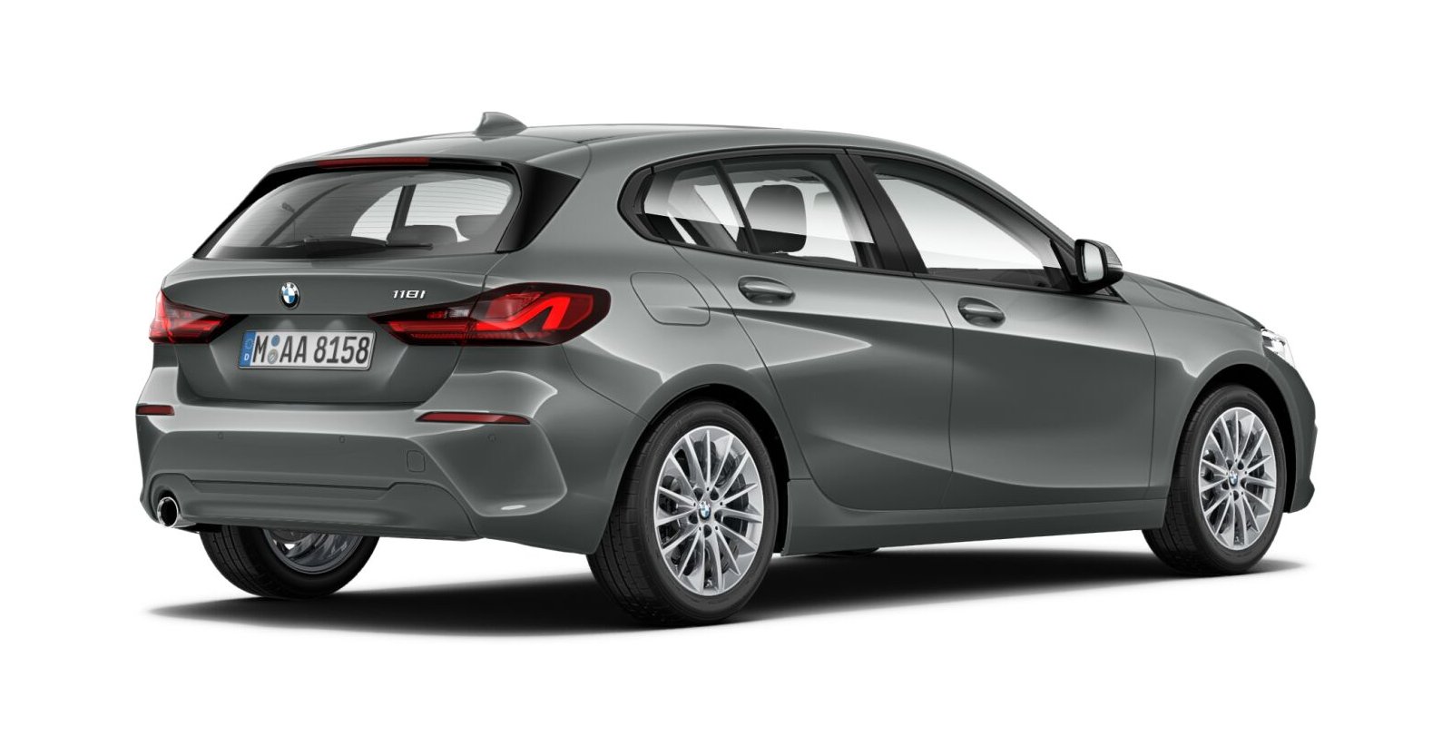 BMW BMW 1er in Grau von hinten BMW BMW 1er in Grau von hinten