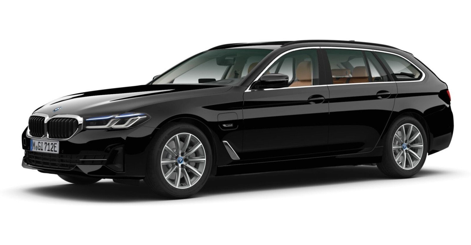 BMW BMW 5er in Schwarz von vorne BMW BMW 5er in Schwarz von vorne