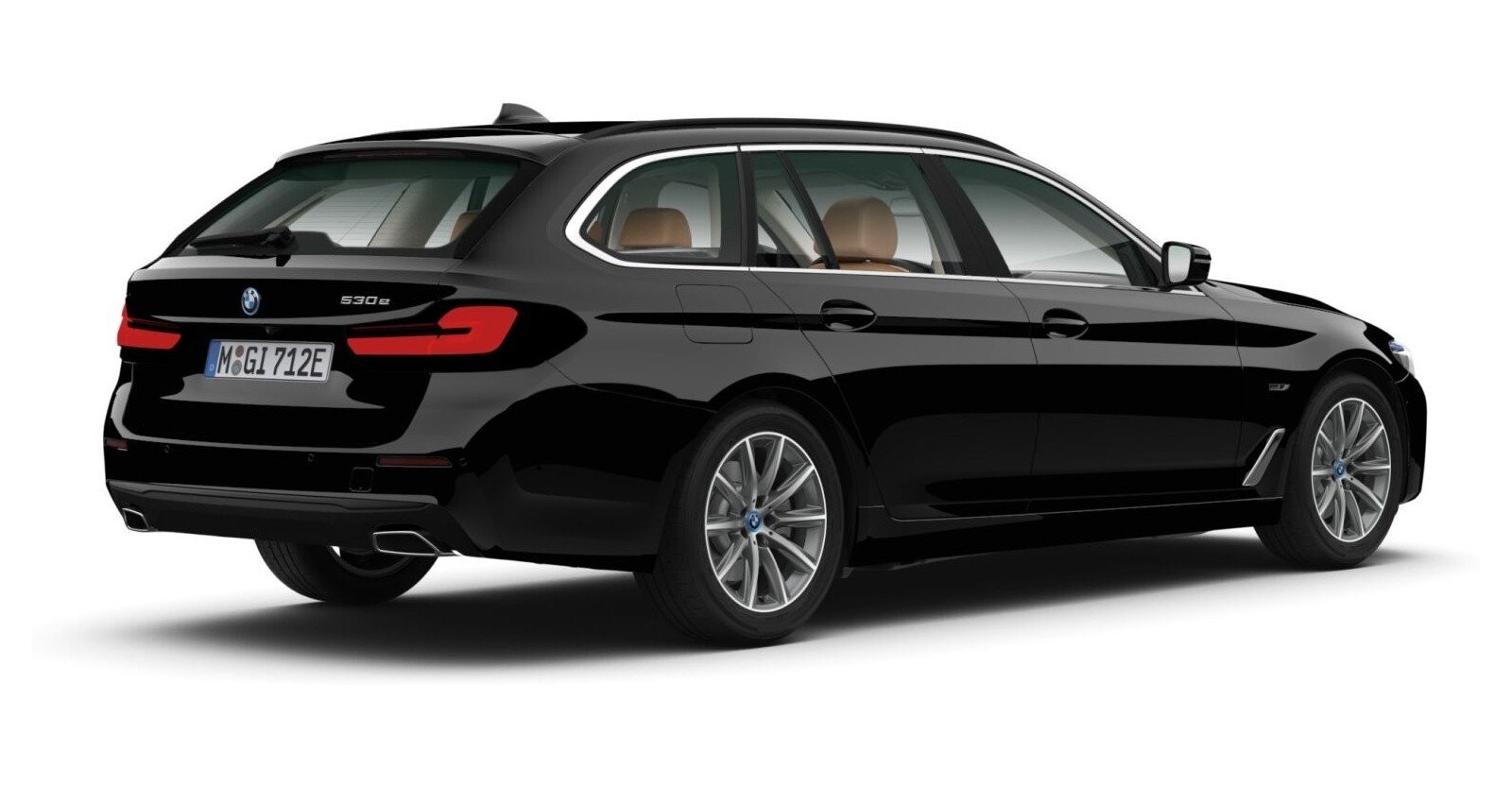 BMW BMW 5er in Schwarz von hinten BMW BMW 5er in Schwarz von hinten