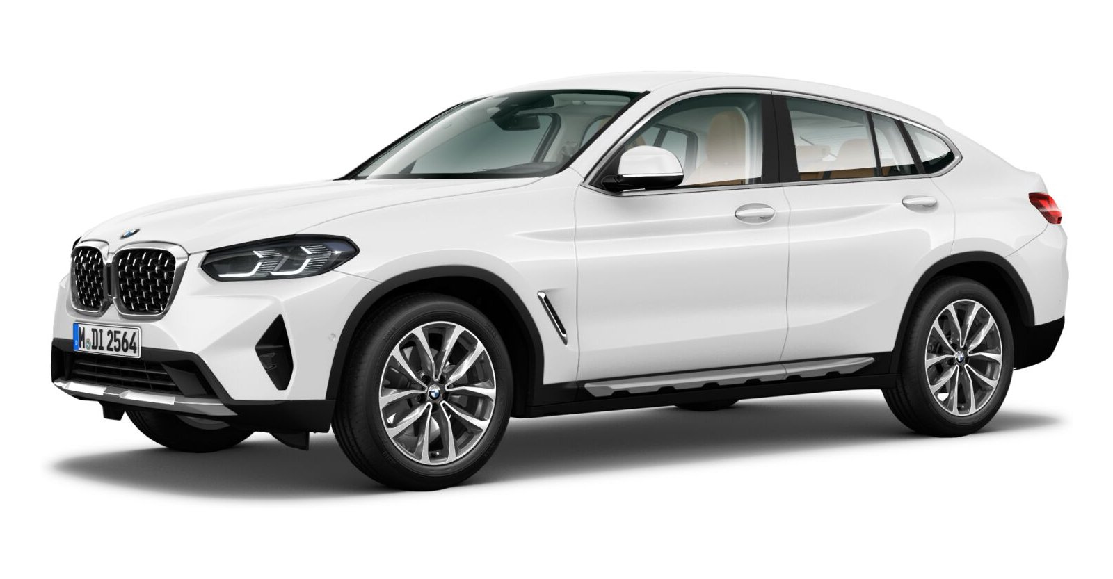 BMW X4 xDrive20i in Weiß von vorne BMW X4 xDrive20i in Weiß von vorne