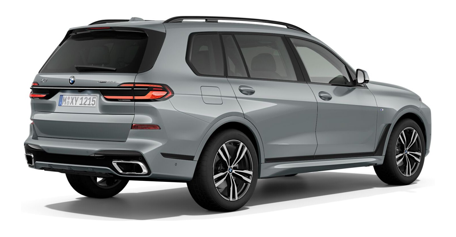 BMW BMW X in Grau von hinten