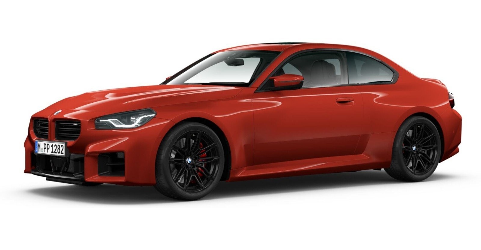 BMW M2 Coupé in Rot von vorne BMW M2 Coupé in Rot von vorne
