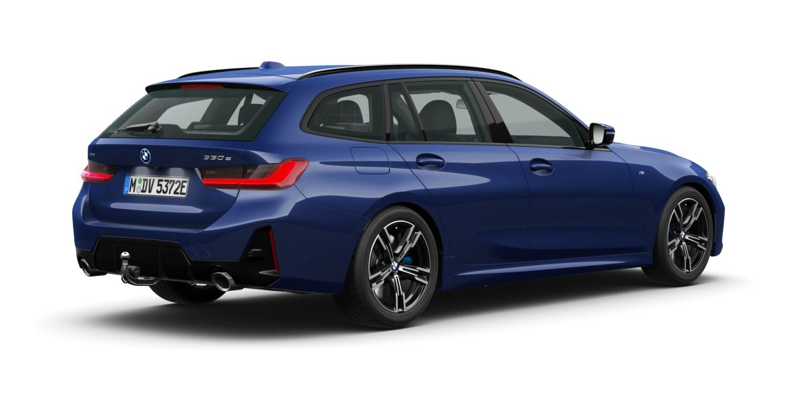BMW BMW 3er in Blau von hinten
