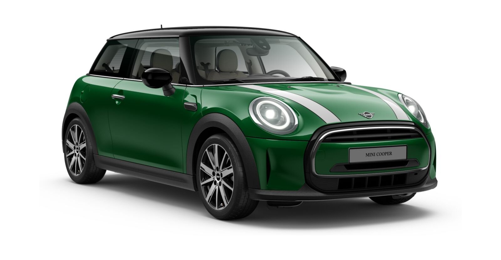 MINI MINI 3-Türer in Grün von vorne