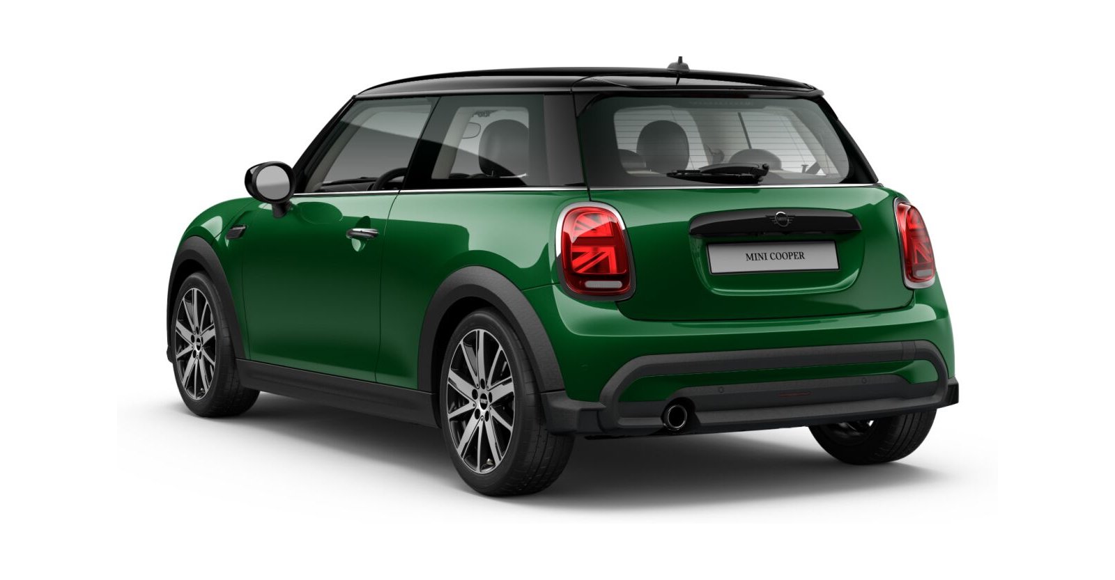 MINI MINI 3-Türer in Grün von hinten