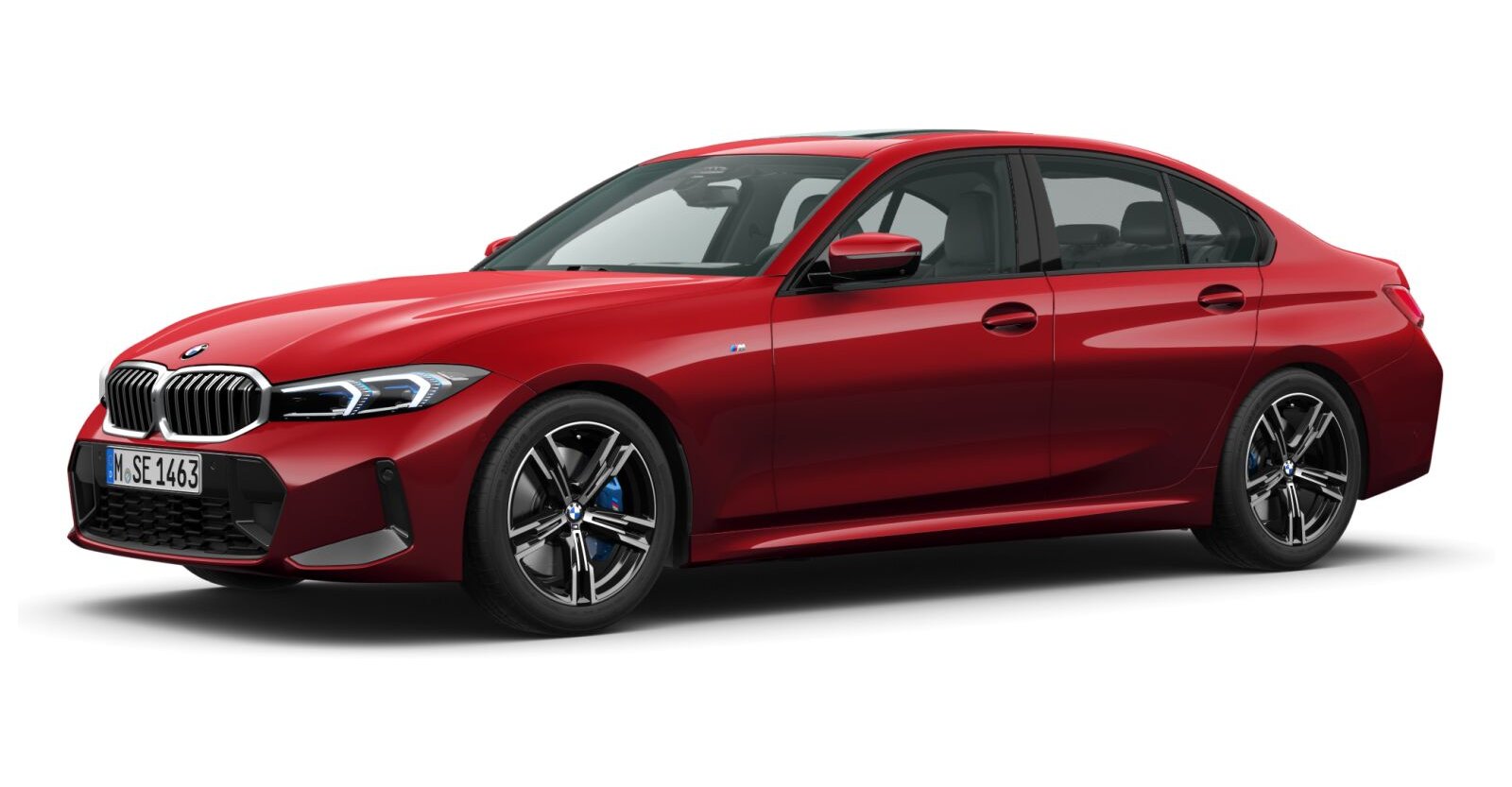 BMW BMW 3er in Rot von vorne