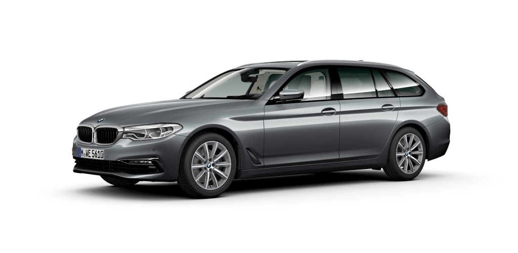 BMW 520d xDrive Touring in Grau von vorne BMW 520d xDrive Touring in Grau von vorne