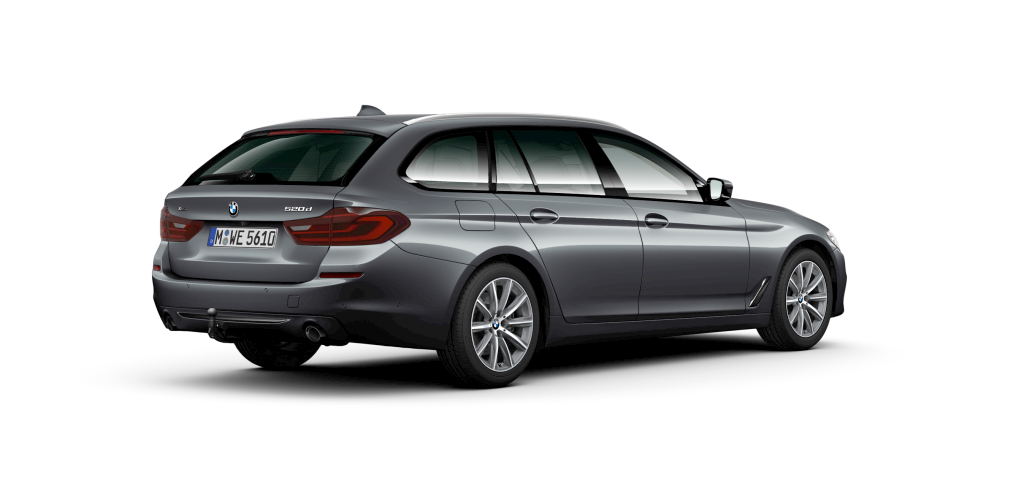 BMW BMW 5er in Grau von hinten BMW BMW 5er in Grau von hinten