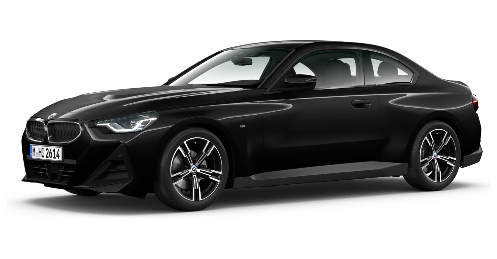 BMW BMW 2er in Schwarz von vorne BMW BMW 2er in Schwarz von vorne