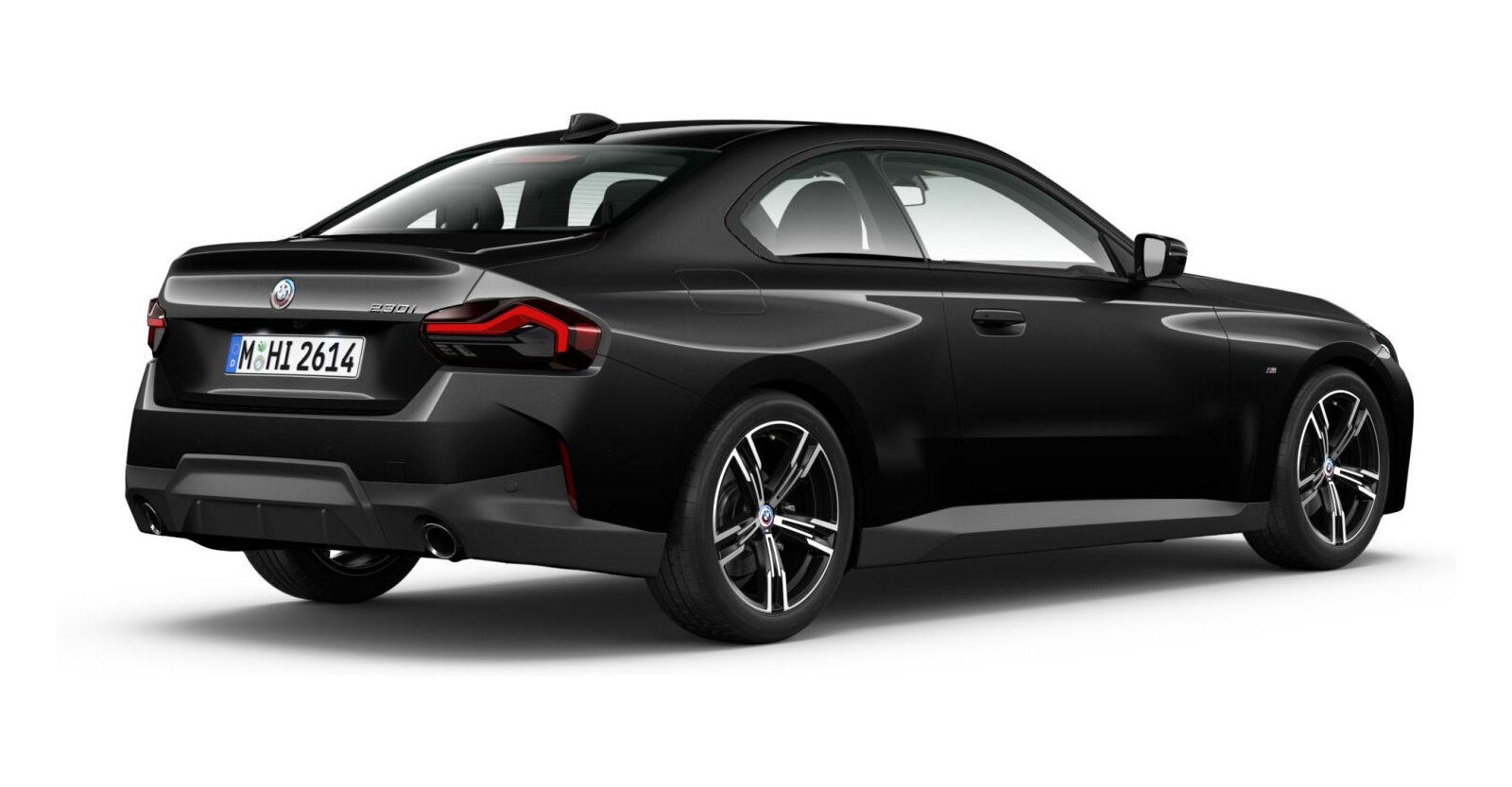 BMW BMW 2er in Schwarz von hinten BMW BMW 2er in Schwarz von hinten