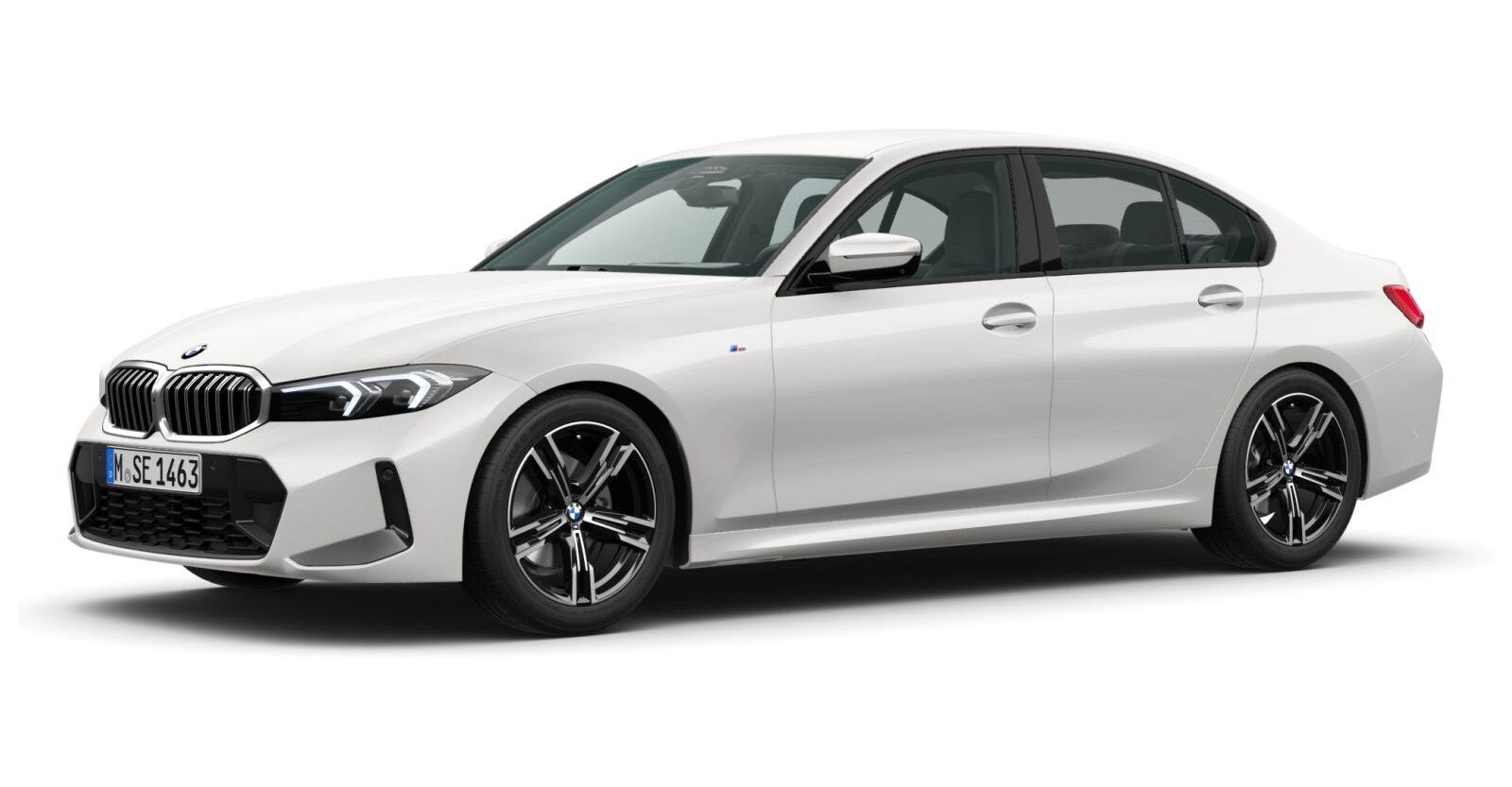 BMW BMW 3er in Weiß von vorne BMW BMW 3er in Weiß von vorne