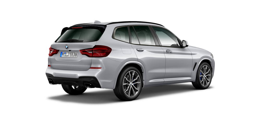 BMW BMW X in Silber von hinten BMW BMW X in Silber von hinten