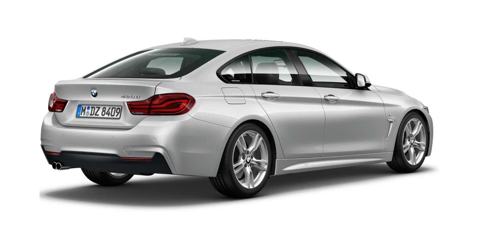 BMW BMW 4er in Silber von hinten