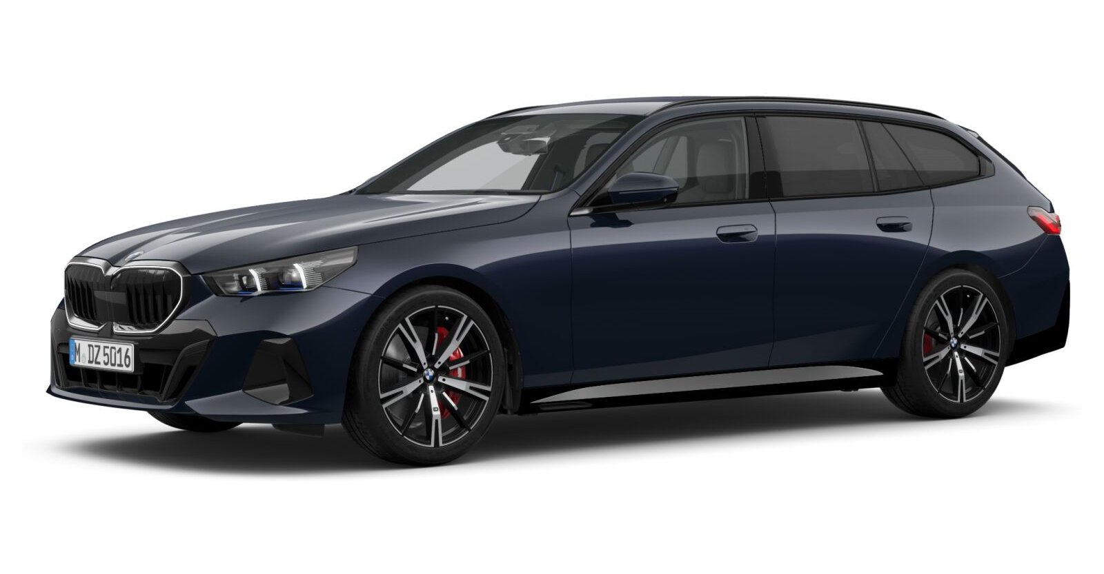 BMW BMW 5er in Schwarz von vorne
