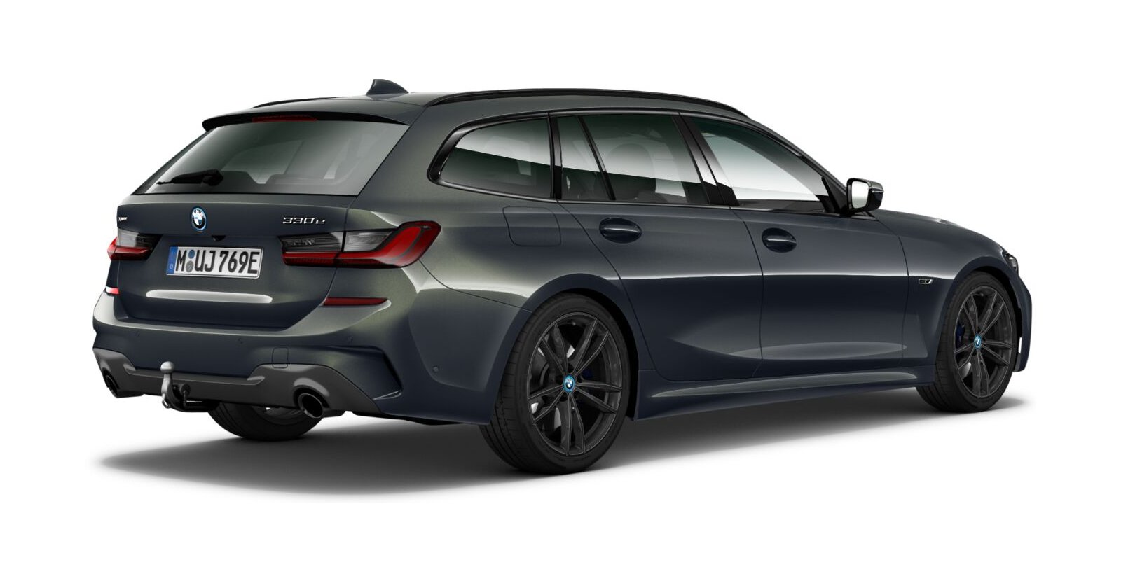 BMW BMW 3er in Grau von hinten BMW BMW 3er in Grau von hinten