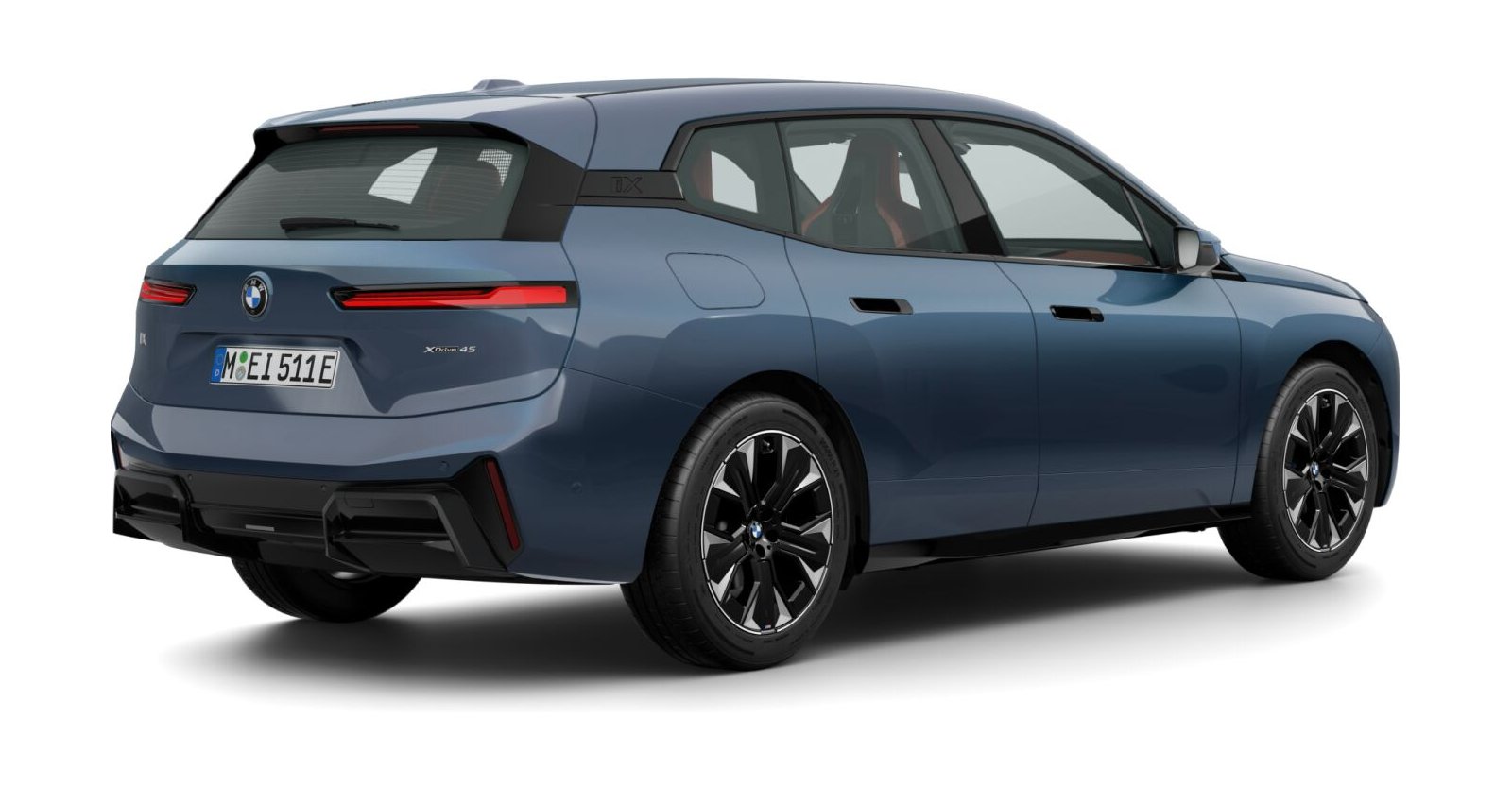 BMW BMW I in Blau von hinten BMW BMW I in Blau von hinten