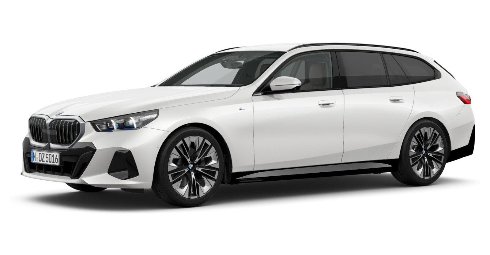 BMW BMW 5er in Weiß von vorne BMW BMW 5er in Weiß von vorne