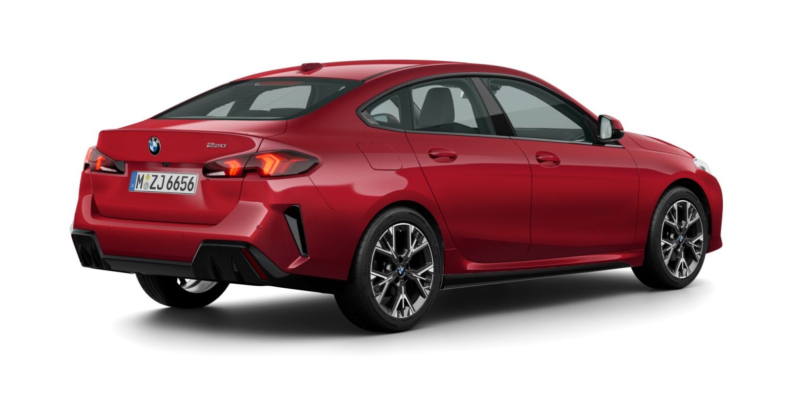 BMW BMW 2er in Rot von hinten