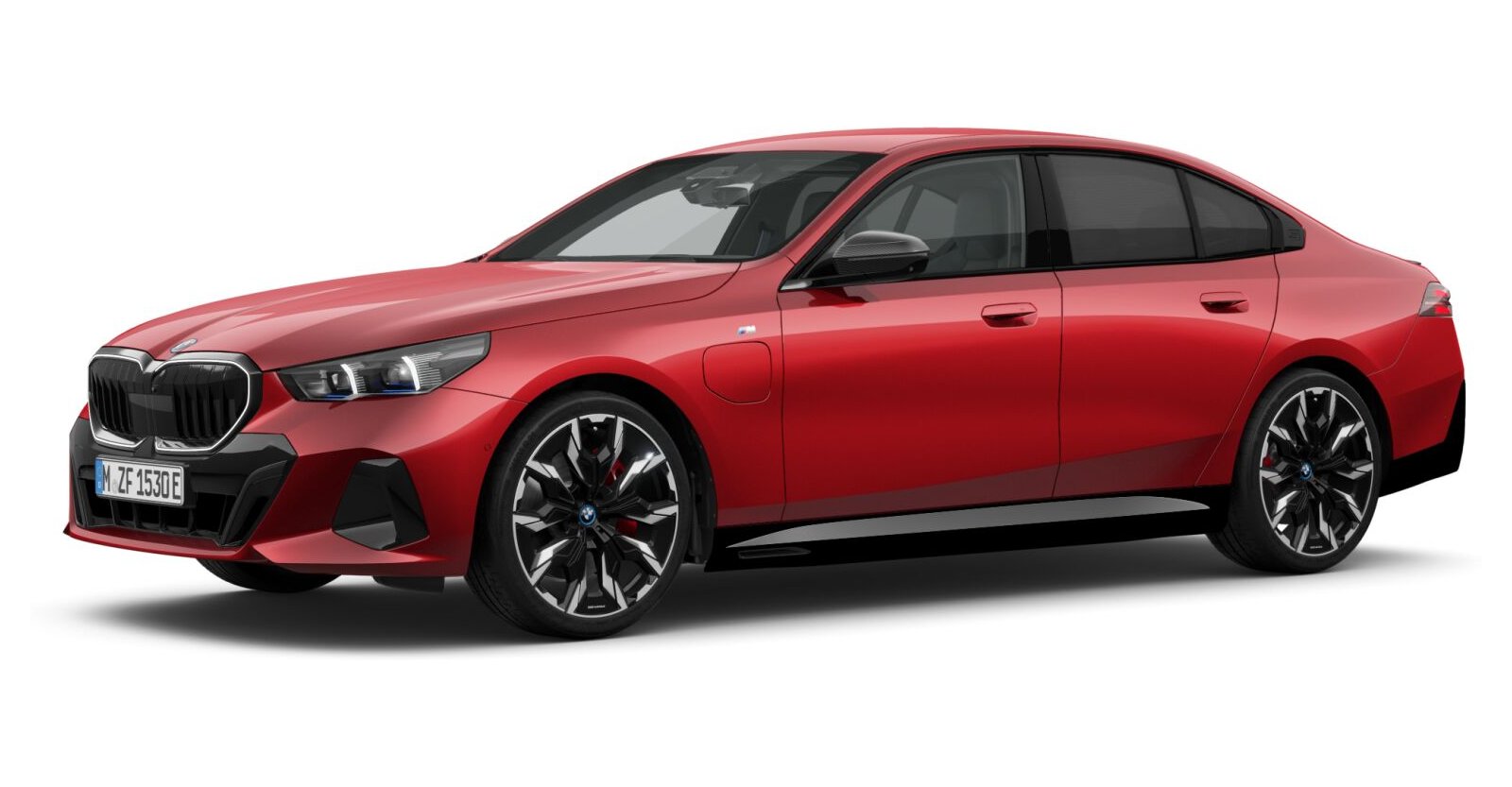 BMW BMW 5er in Rot von vorne BMW BMW 5er in Rot von vorne