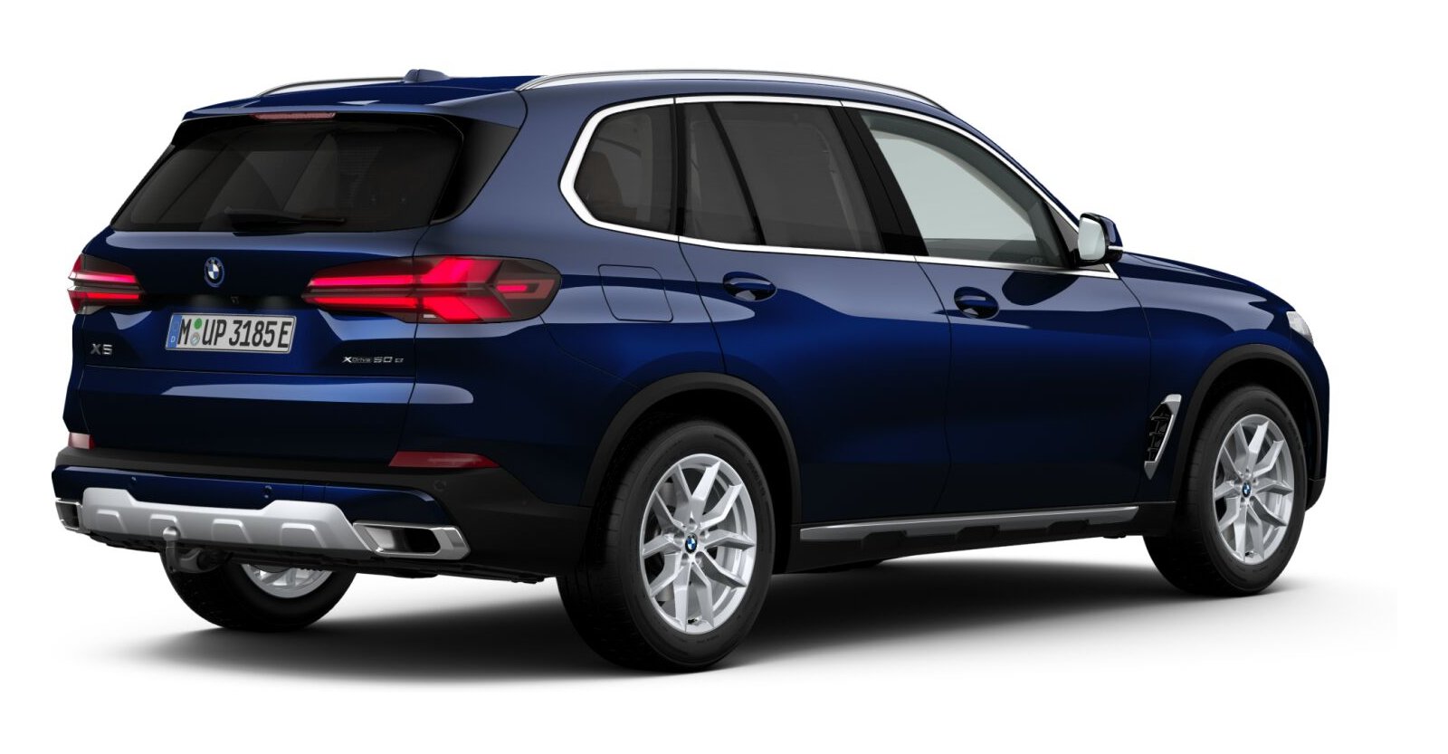 BMW BMW X in Blau von hinten