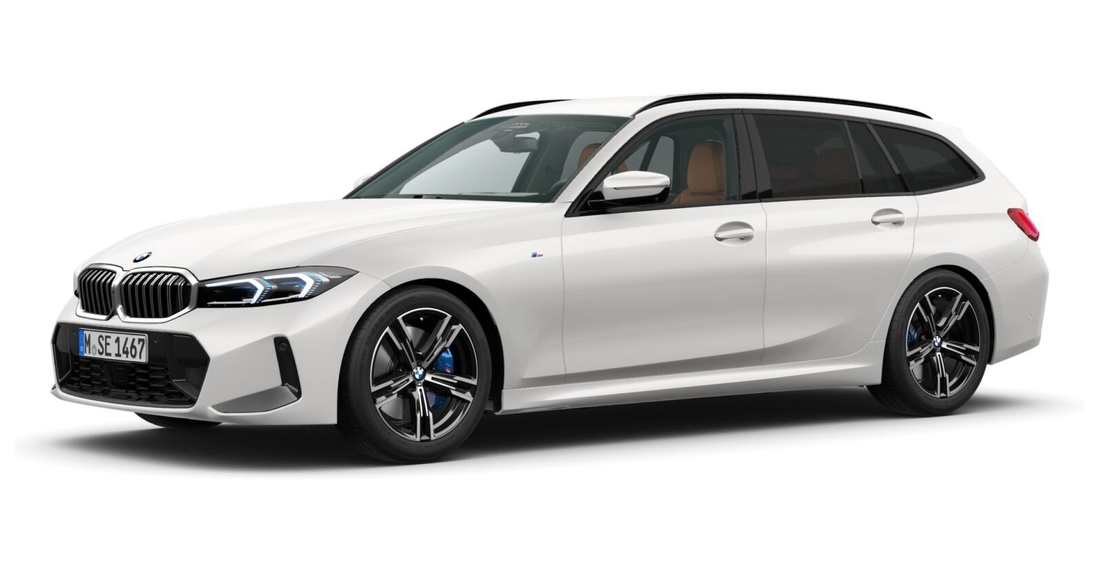 BMW BMW 3er in Weiß von vorne