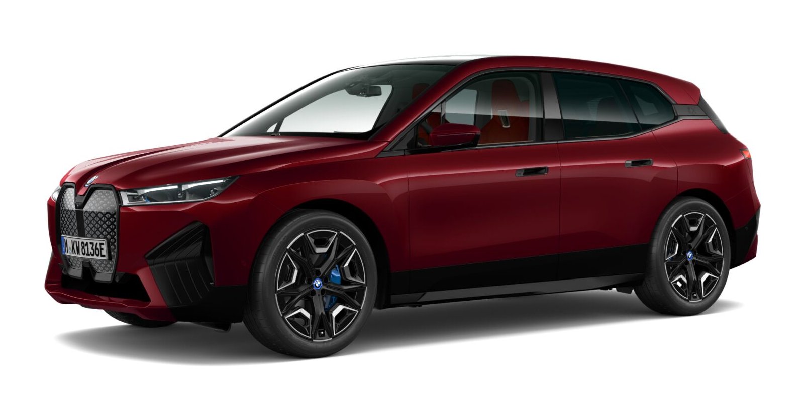 BMW BMW I in Rot von vorne