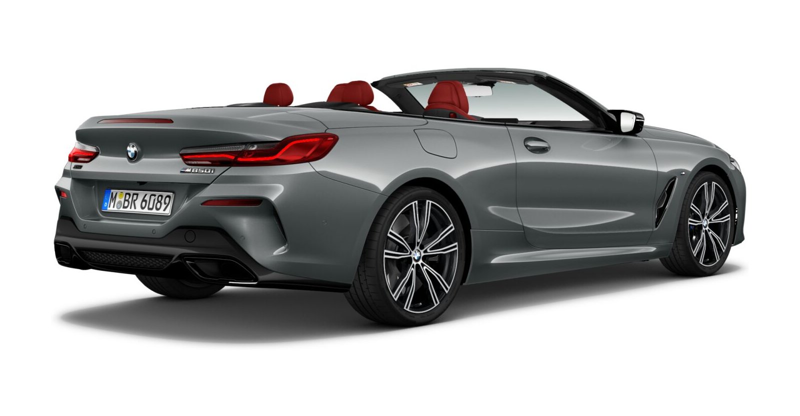 BMW BMW 8er in Grau von hinten