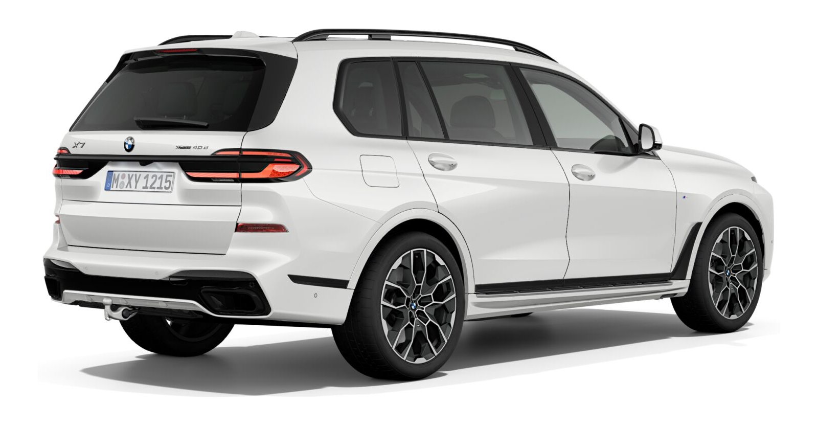 BMW BMW X in Weiß von hinten BMW BMW X in Weiß von hinten