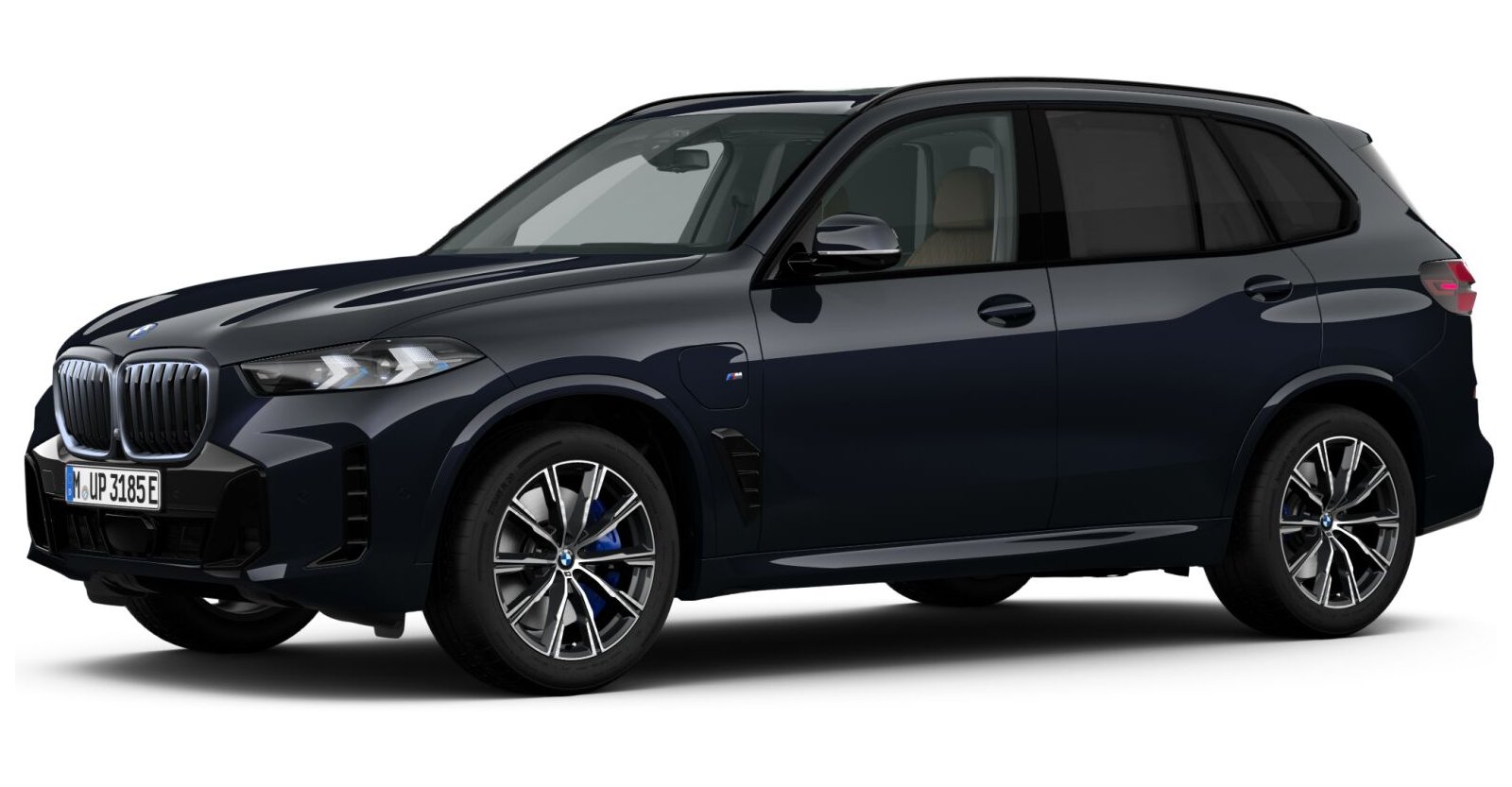 BMW X5 xDrive50e in Schwarz von vorne BMW X5 xDrive50e in Schwarz von vorne