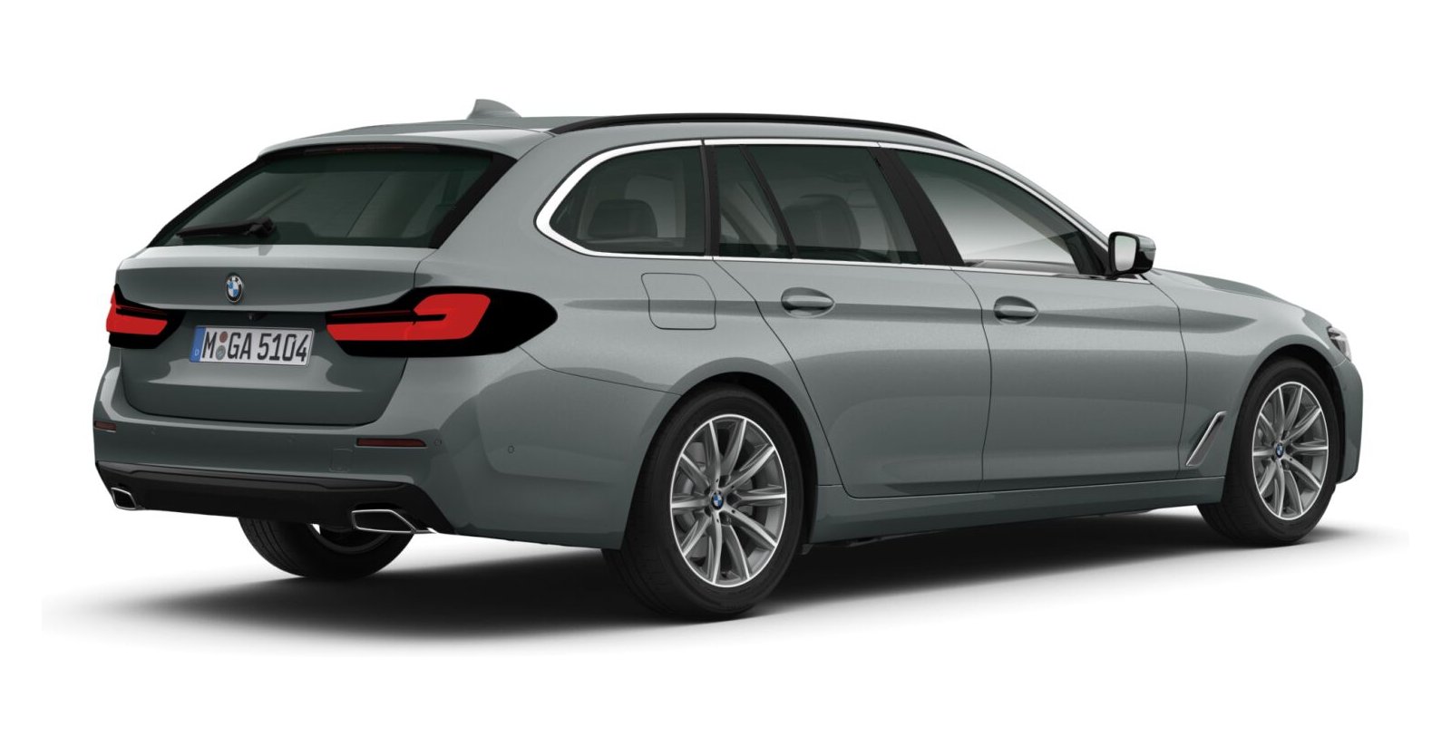 BMW BMW 5er in Grau von hinten BMW BMW 5er in Grau von hinten