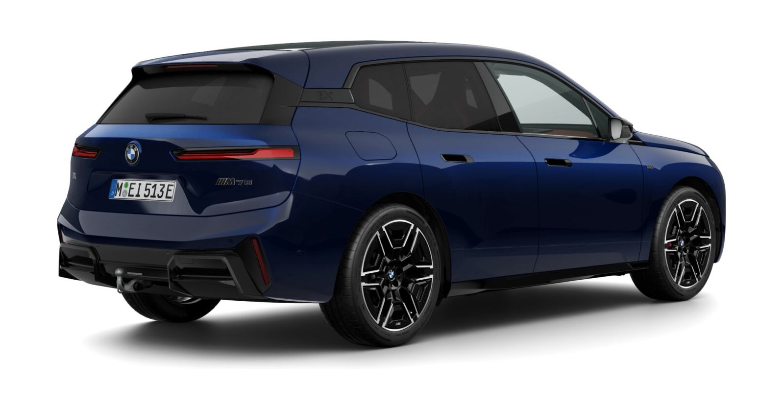 BMW BMW I in Blau von hinten BMW BMW I in Blau von hinten