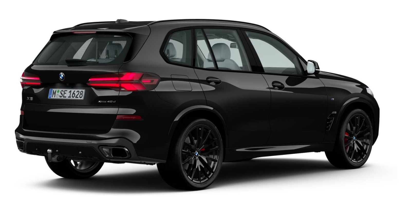 BMW BMW X in Schwarz von hinten