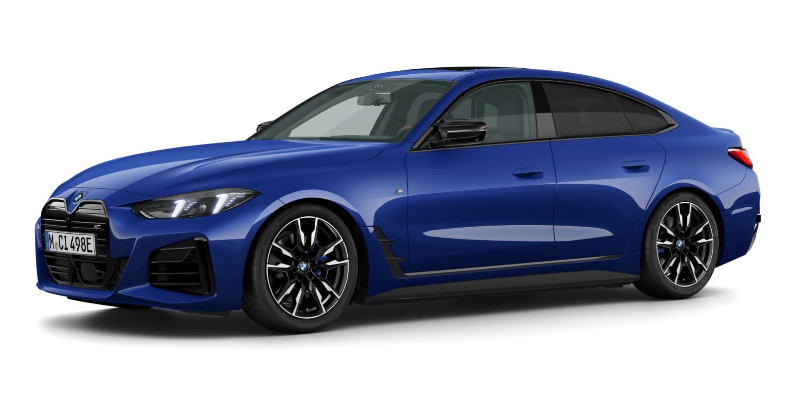 BMW i4 M60 xDrive Gran Coupé in Blau von vorne BMW i4 M60 xDrive Gran Coupé in Blau von vorne