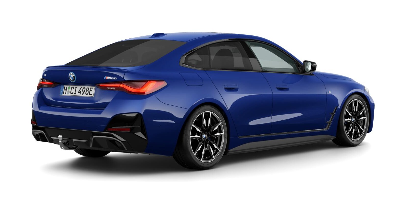 BMW BMW I in Blau von hinten BMW BMW I in Blau von hinten