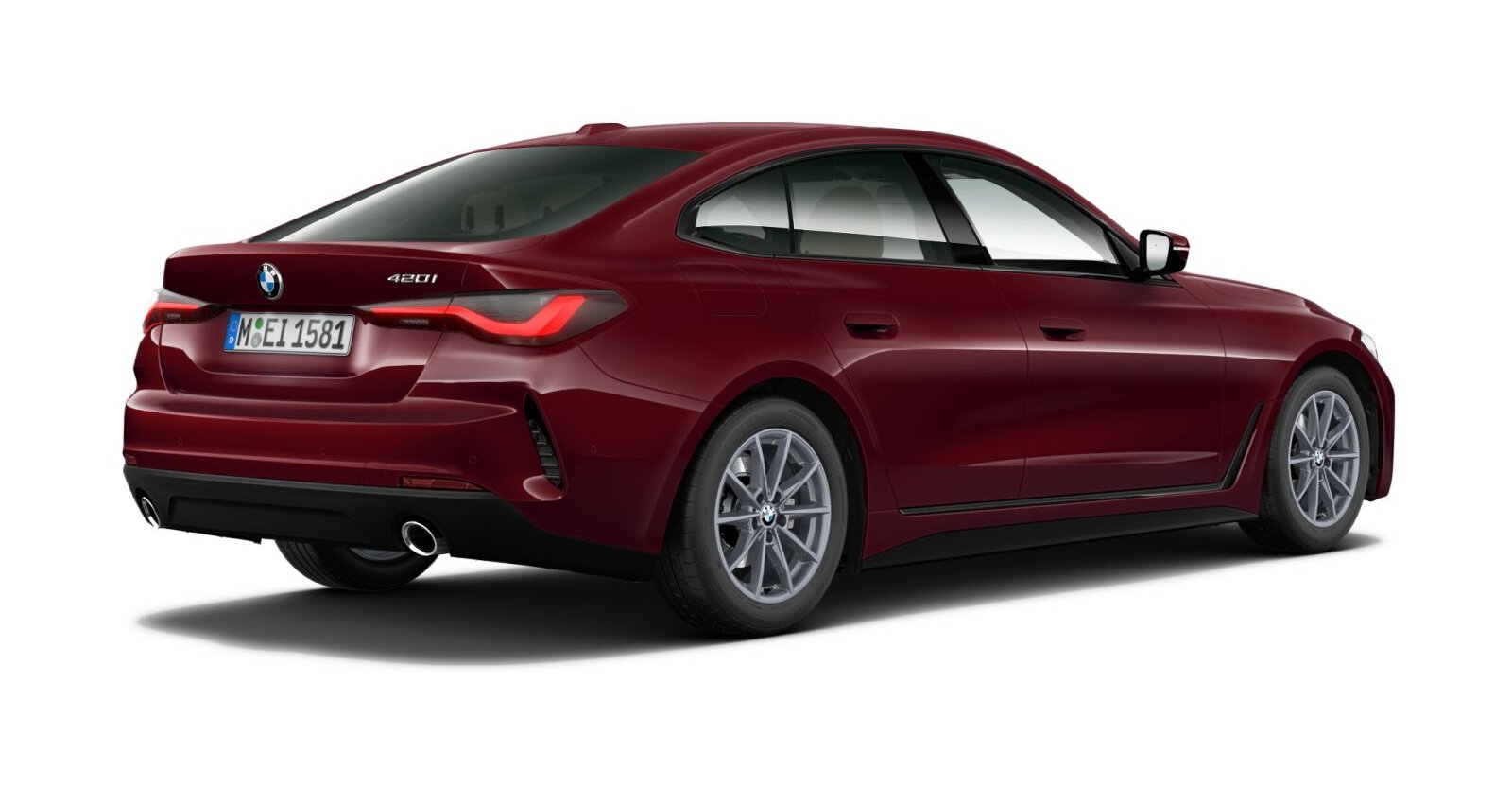 BMW BMW 4er in Rot von hinten BMW BMW 4er in Rot von hinten